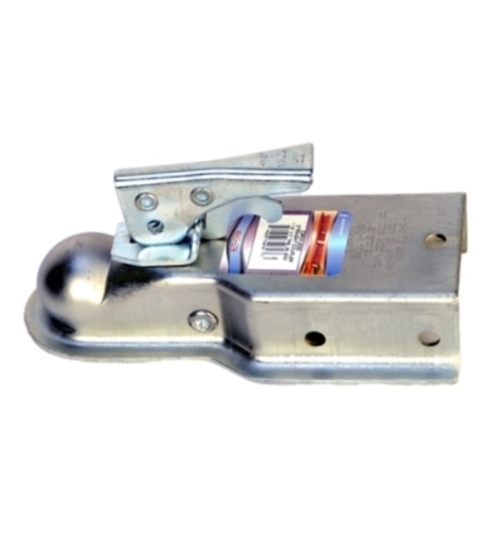 Redline CP01-030 Straight Tongue Coupler - 1-7/8 Inch Ball - 3 Inch Square Tongue - Zinc Plated - 2000 Lbs