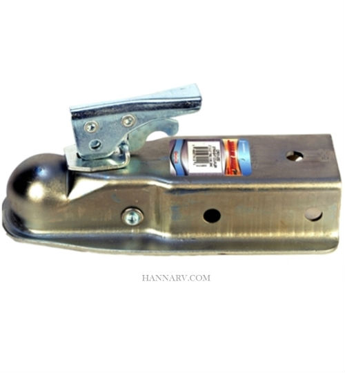 Redline CP01-050 Straight Tongue Coupler - 2 Inch Ball - 2.5 Inch Square Tongue - Zinc Plated - 3500 Lbs