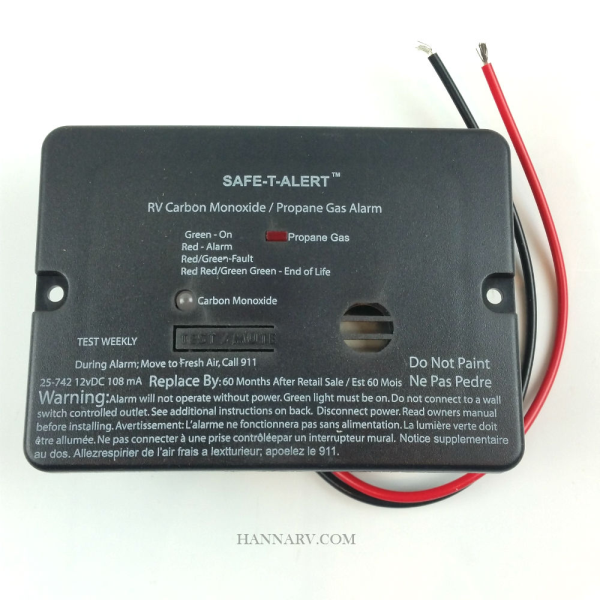 Safe-T-Alert | 25-742 | Flush Mount Dual LP & Carbon Monoxide Alarm