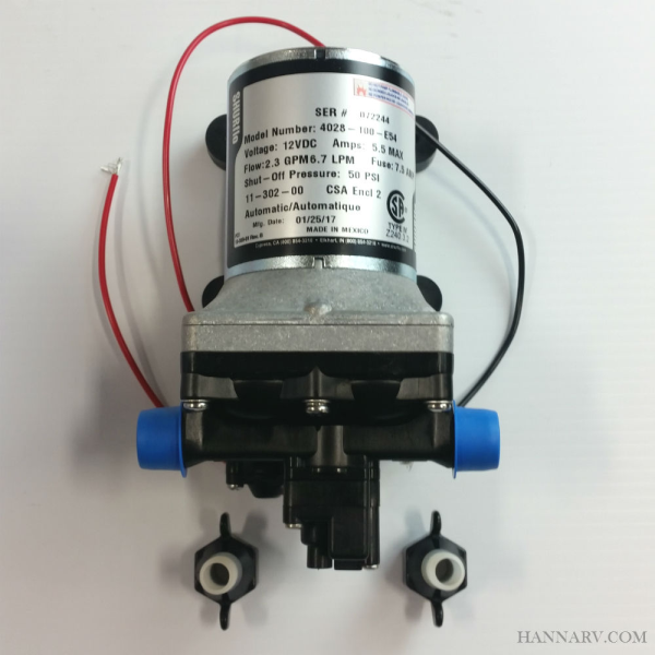 SHURflo Revolution 4008 Series Fresh Water Pump 4028-100-E54 - 2.3 GPM, 12V