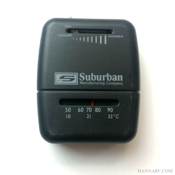 Suburban 161210 Wall Thermostat - Heat Only (Black)