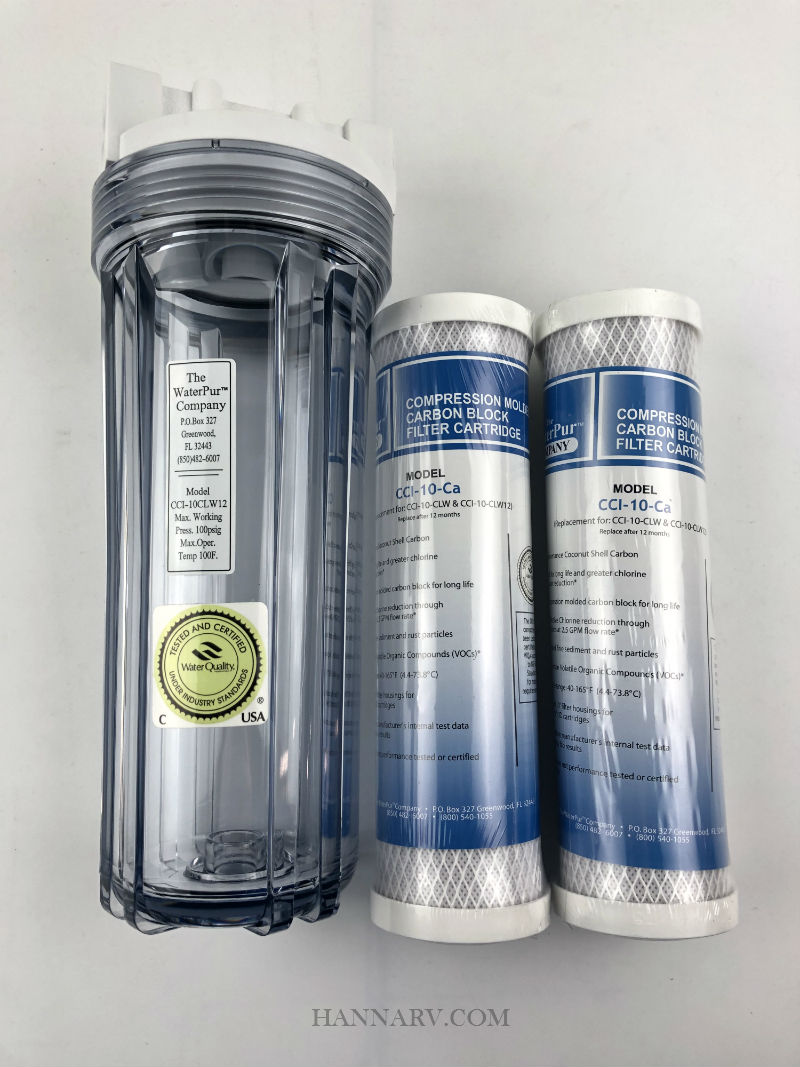 Pur Water Company Water Filter Canister & Water Filter Combo Pack