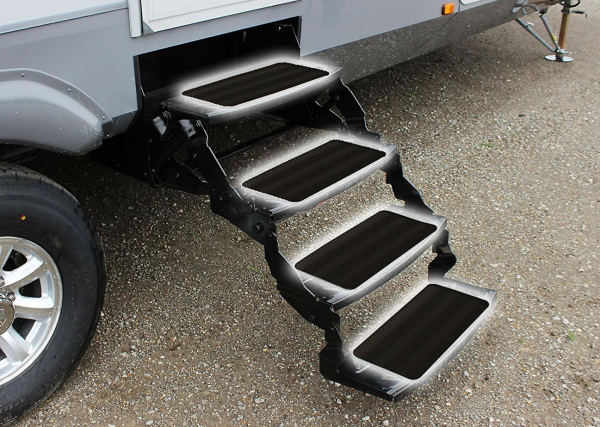 Treadway 18-inch x 8-inch Black Traction Pads - Great for Steps & Cargo Ramps - 3 Pack