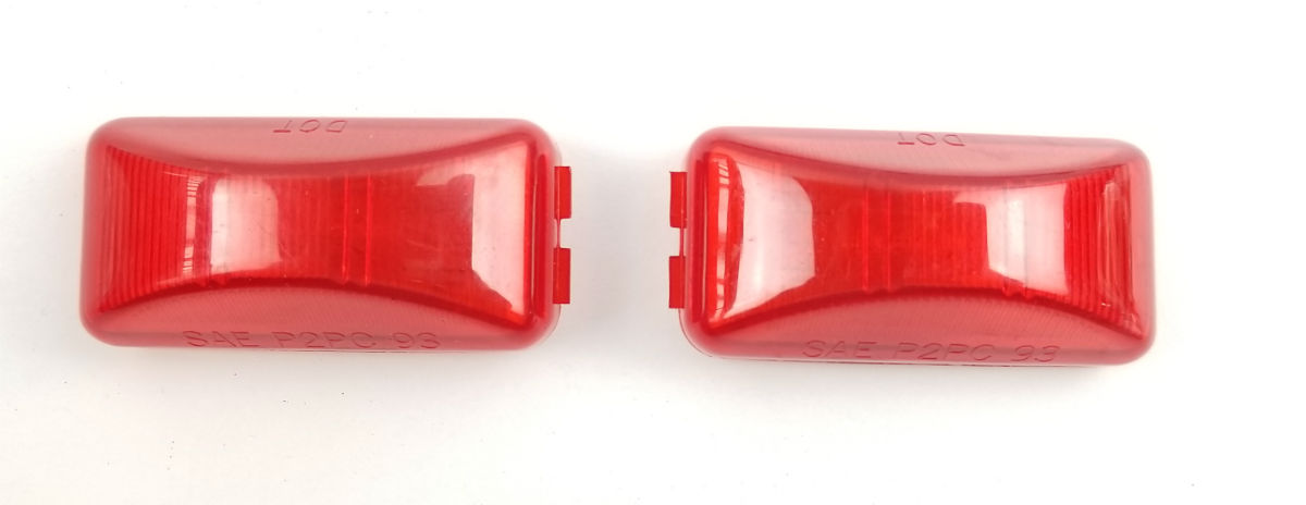 Triton 05544 Red 2.5-inch Rectangle Clearance Sidemarker Light