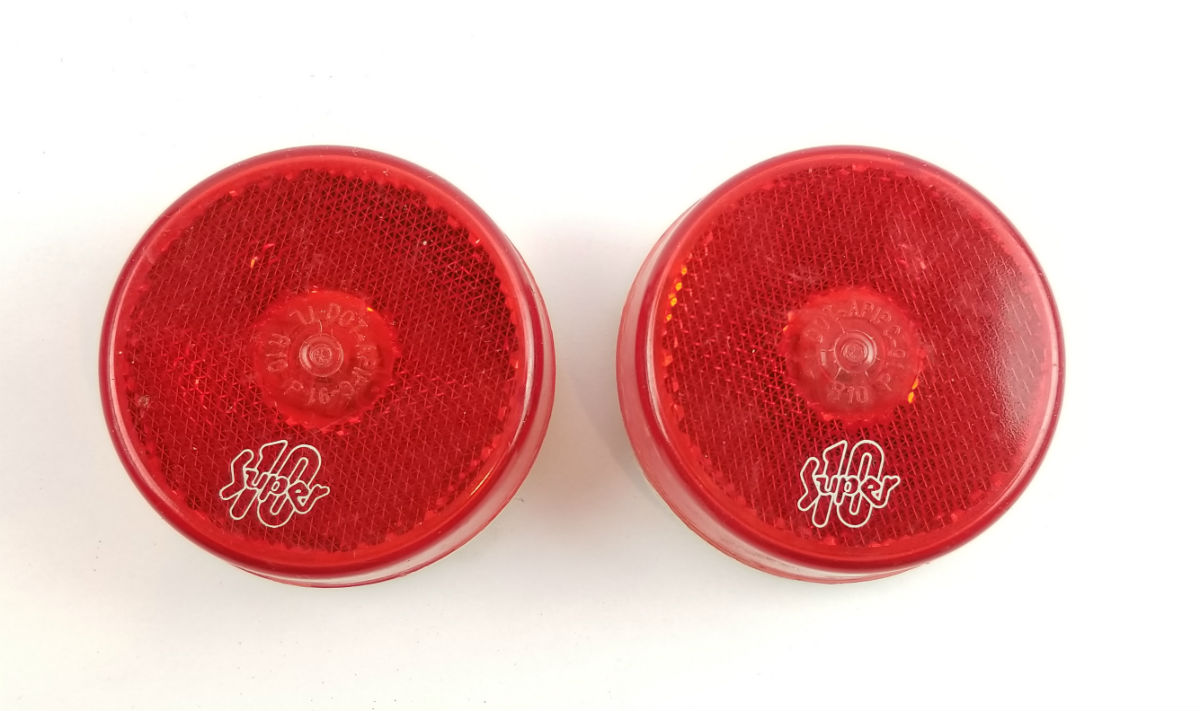 Triton 06959 Red 2.5-Inch Round Clearance Sidemarker Light - 2 Pack