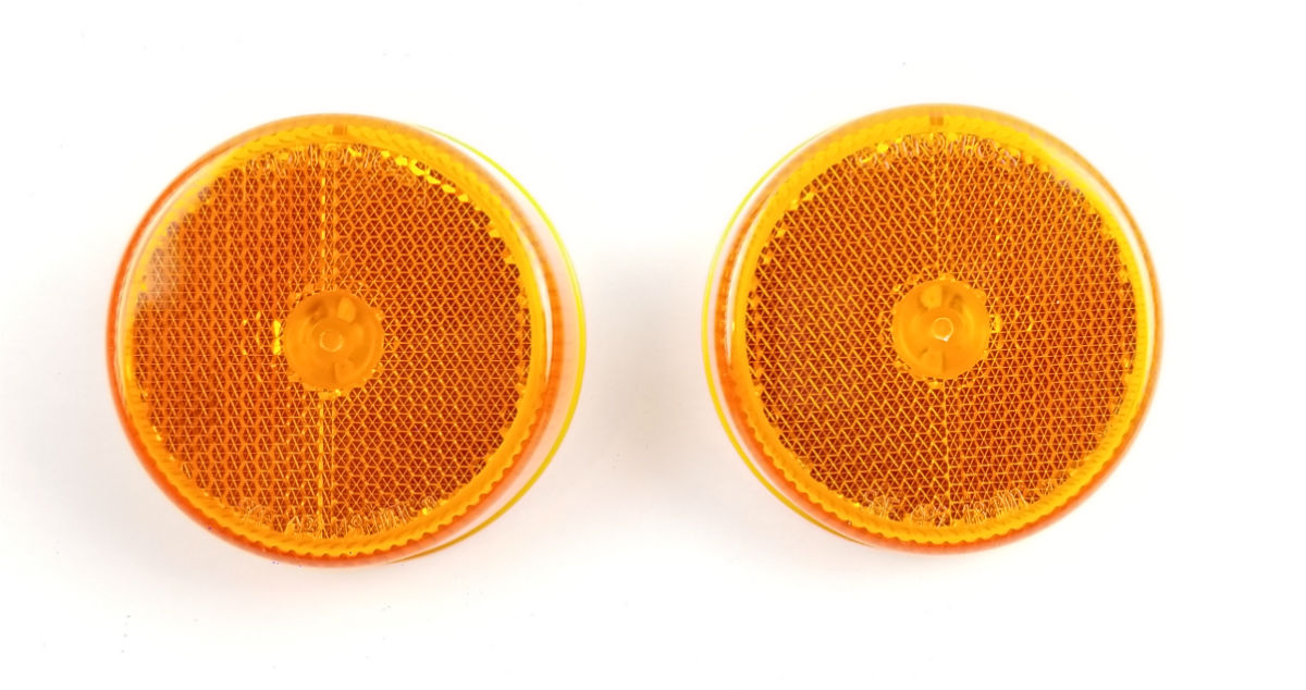 Triton 08477 Amber 2.5 Inch Round LED Clearance Sidemarker Light