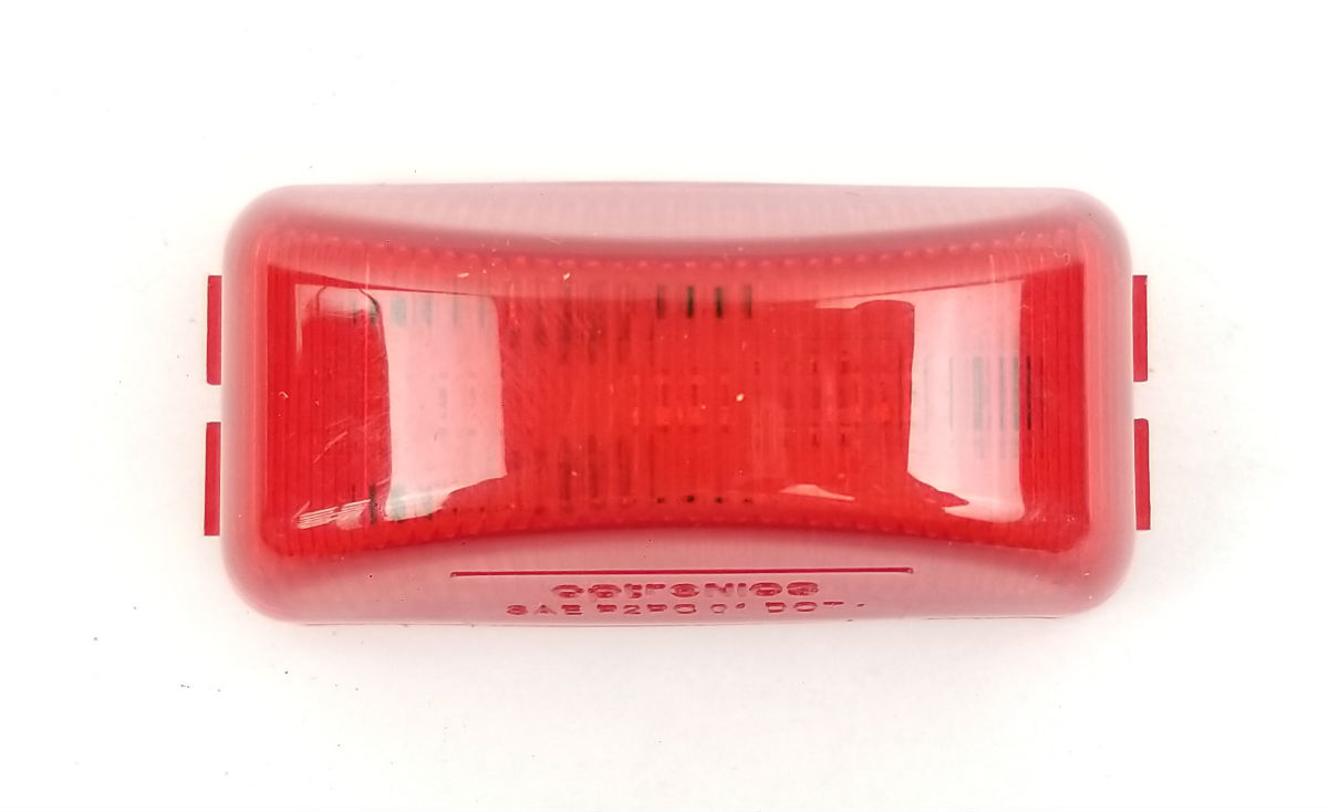 Triton 09653 Red 2.5 Inch Rectangle LED Clearance Sidemarker Light - 2 Pack