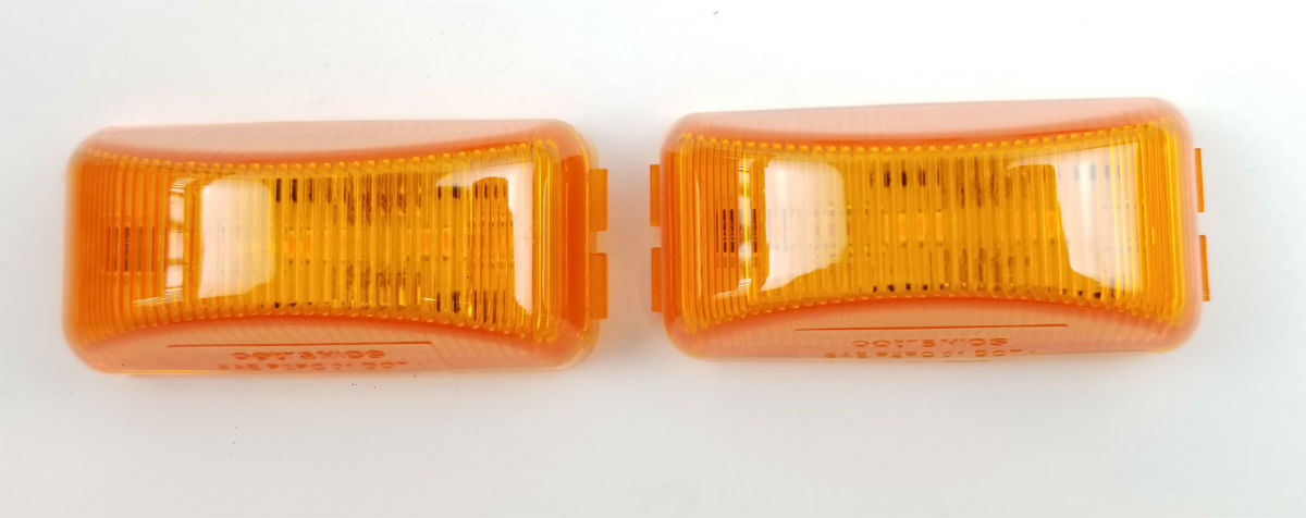 Triton 10628 Amber 2.5 Inch Rectangle LED Clearance Sidemarker Light