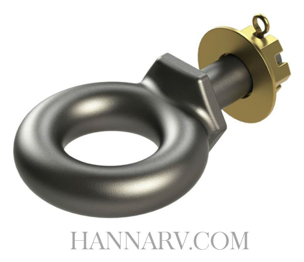Wallace Forge Company 050A Tow Ring Draw Bar with Shank - 2-1/2 Inch Eye 20000 Pound Capacity