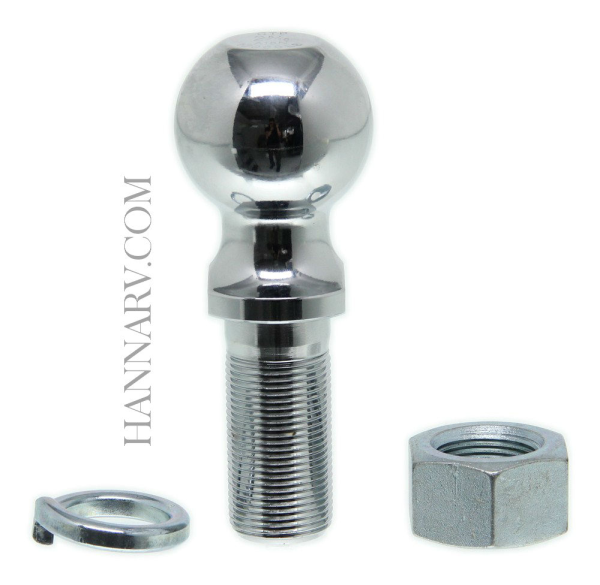 Hitch Ball 2516-1CLS 2-5/16 Inch Chrome - 1 Inch x 2-3/8 Inch Shank - 10,000 Pound Capacity