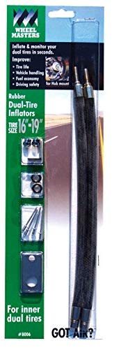 Wheel Masters 8006 Fastfill Valve Stem Extenders - 2 Hose Kit for 16 Inch to 19.5 Inch Inner Dual Wh