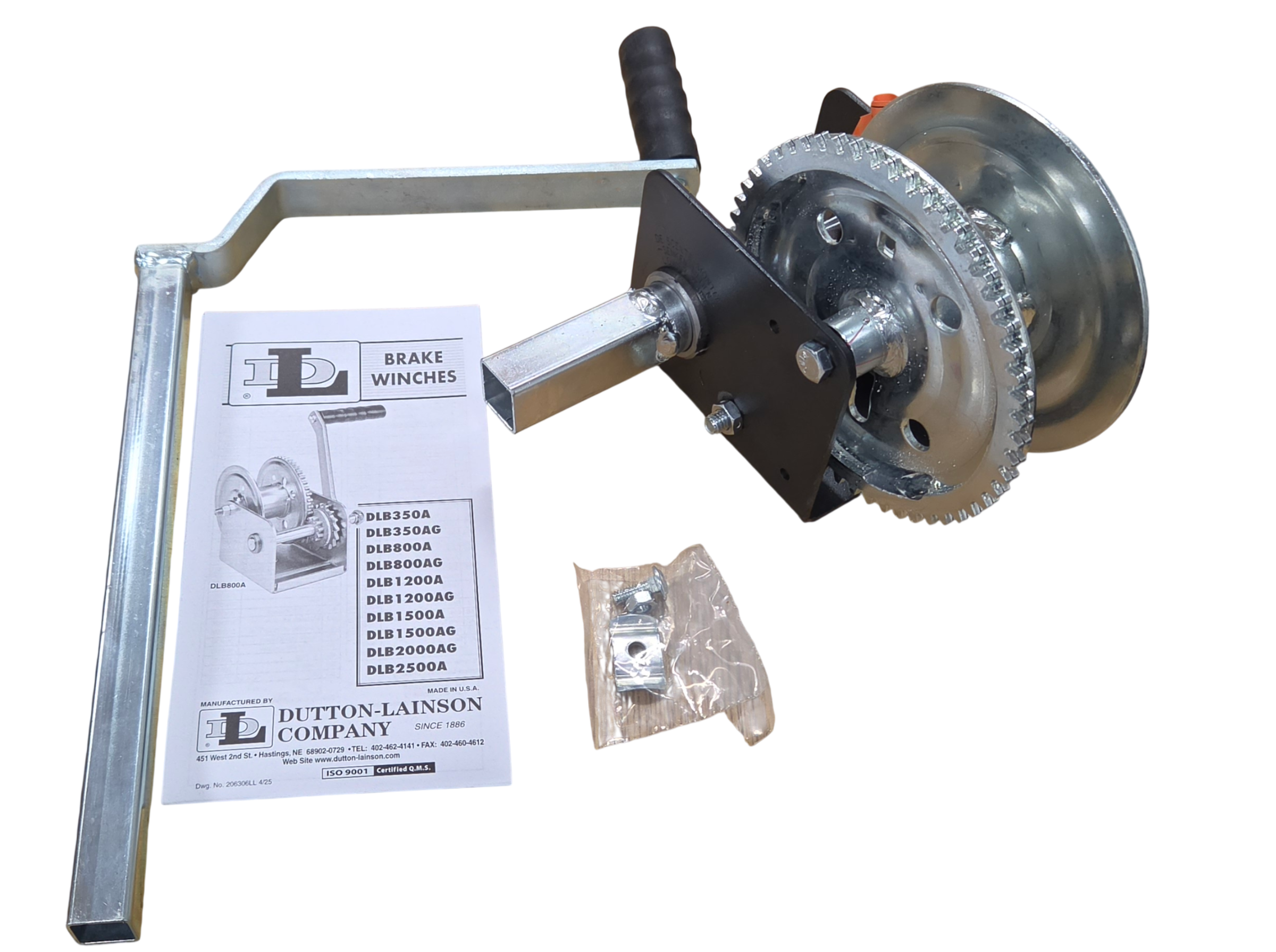 Goshen Stamping Right Hand DLB1200A Pop Up Tent Camper Lift System Winch with Crank Handle