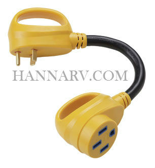 RV plug adapter, RV electrical, RV electrical system, RV electrical adapter, RV adapter, 30 amp rv plug, 15 amp rv plug