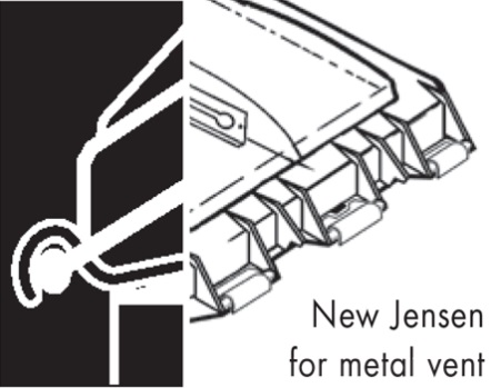 Jensen Metal RV Vent And Cover Hinge Diagram