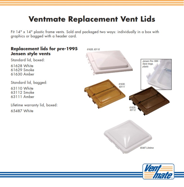 RV Vent Covers By Ventmate For Old Style Jensen RV Vents