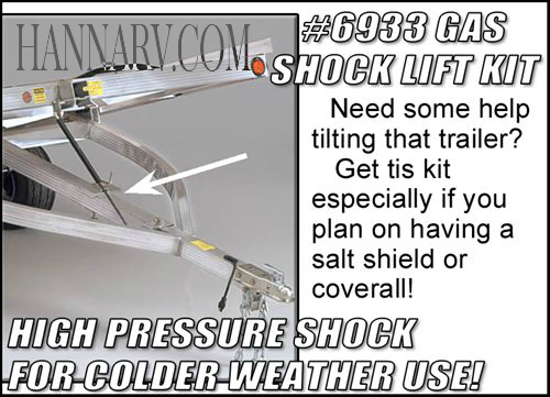 Triton 06933 Snowmobile Trailer Gas Shock Lift Kit 