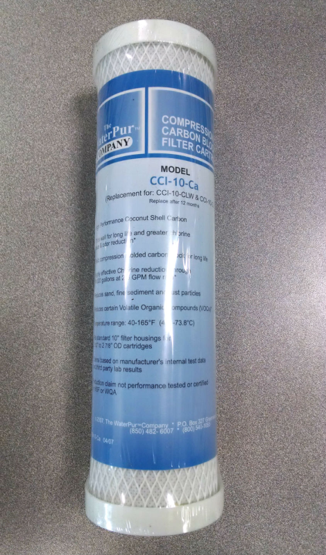 The Water Pur Company CCI-10-Ca 10-inch Water Filter